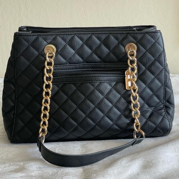 Montana West Quilted Tote with Gold Accents - Picture 2 of 5